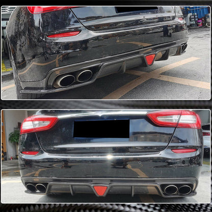 Rear Bumper Diffuser V1 for S/S Q4 2017-2020 Carbon for Maserati Quattroporte 2013-2023 - image 3