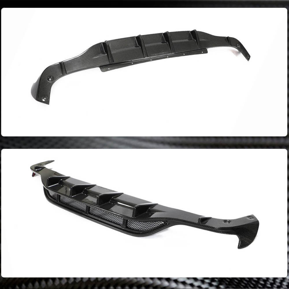 Rear bumper diffuser V2 (for AMG-Line 2018-2020, Carbon) for Mercedes CLS C257 2018- - image 3