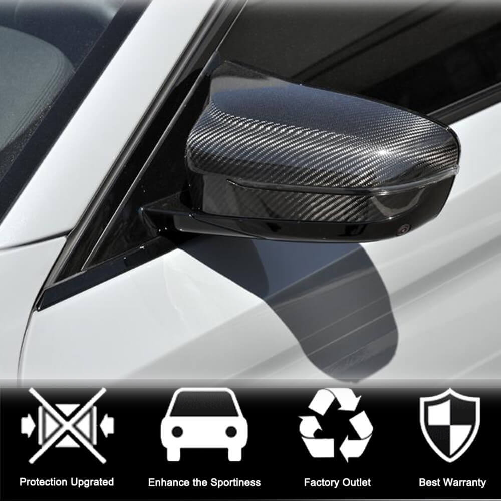 Mirror Covers LHD Pair Dry Carbon Fiber (for f90 2018-2020) for BMW 5 Series G30/31 2017-2023 - image 3