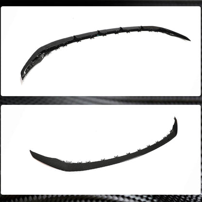 Front Bumper Lip V2 for C43 AMG 2019-2021 Carbon for Mercedes C-сlass W205 2014-2021 - image 3