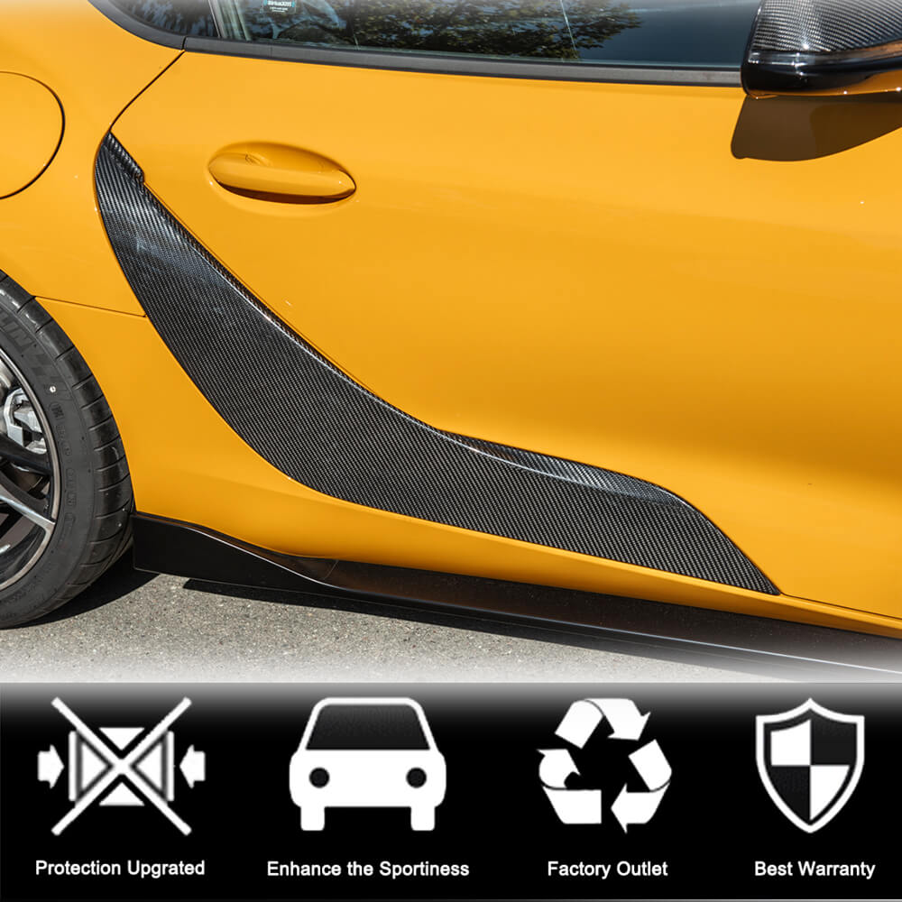Door Trim Covers (Carbon) for Toyota Supra 2019- - image 4