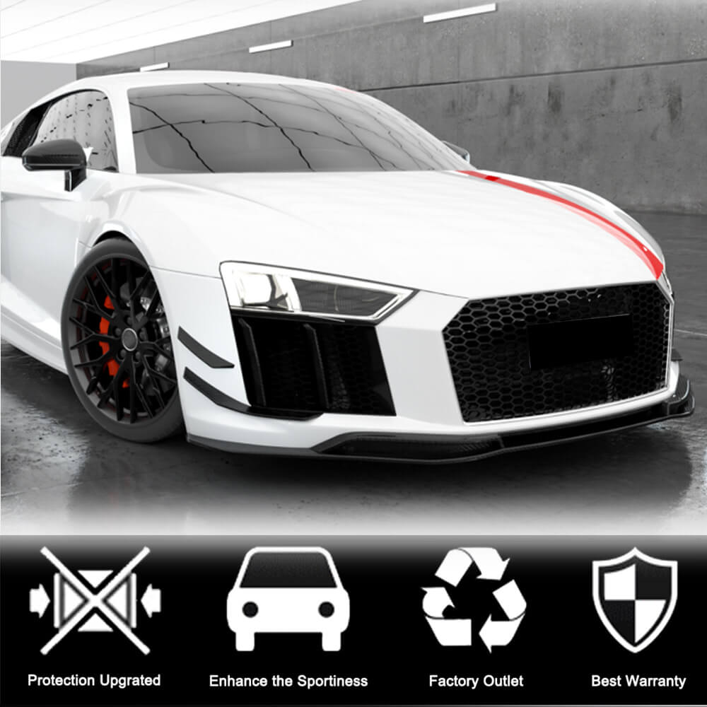 Front Bumper Lip V3 (2015-2020, Carbon) for Audi R8 2015- - image 3
