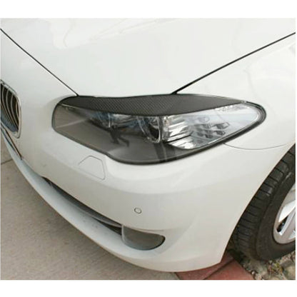 Headlight Eyebrows Lamp Eyelids Carbon Fiber (2010-2013) for BMW 5 series F-10/11/07 2010-2016 - image 3