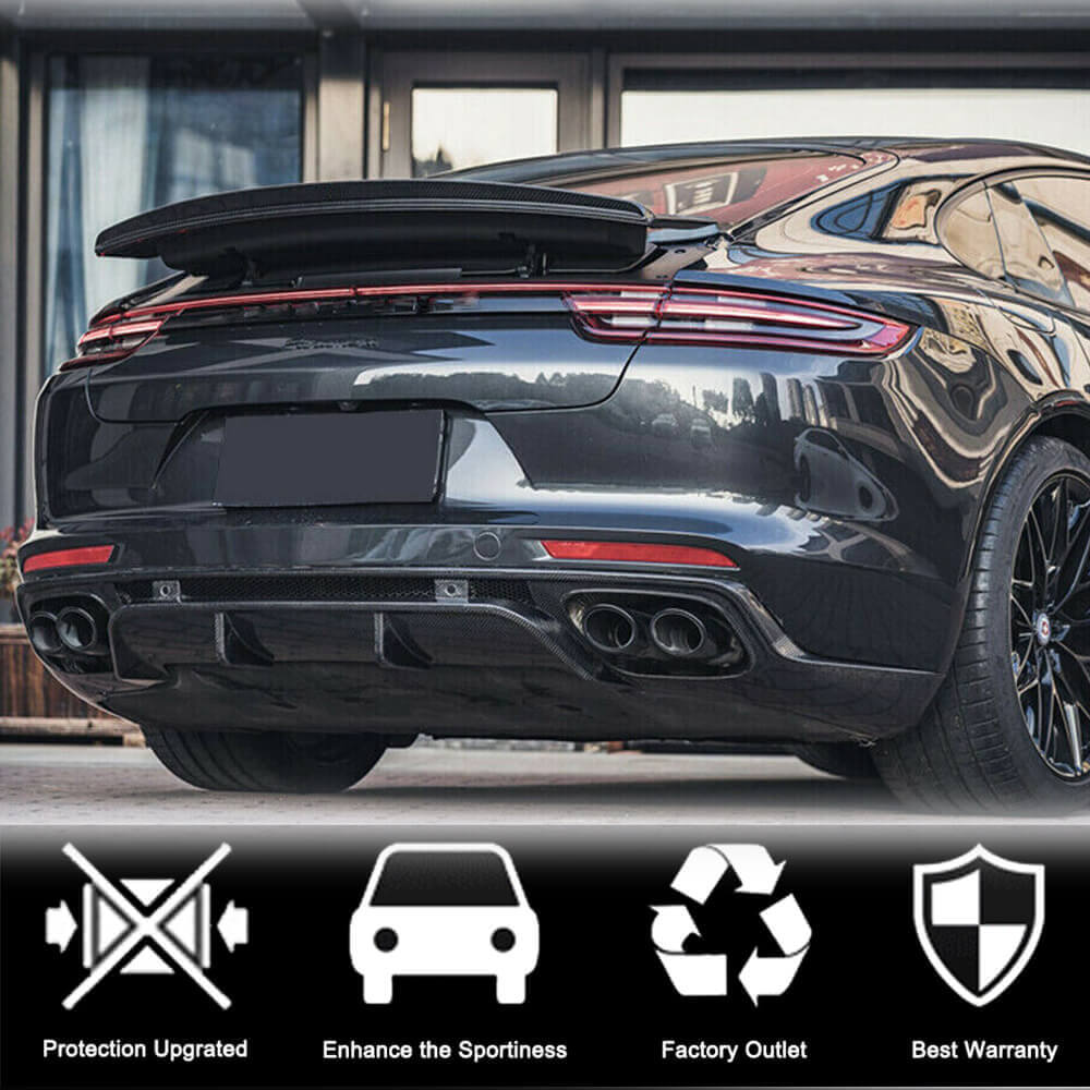 Spoiler (2016-2020, Carbon) for Porsche Panamera 2016-2023 - image 3