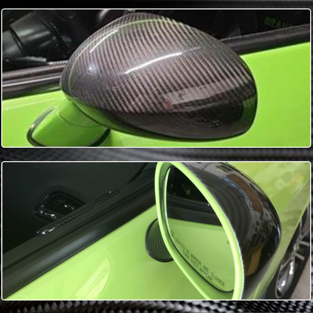 Mirror Covers (Carbon) for Dodge Challenger 2008-2023 - image 3