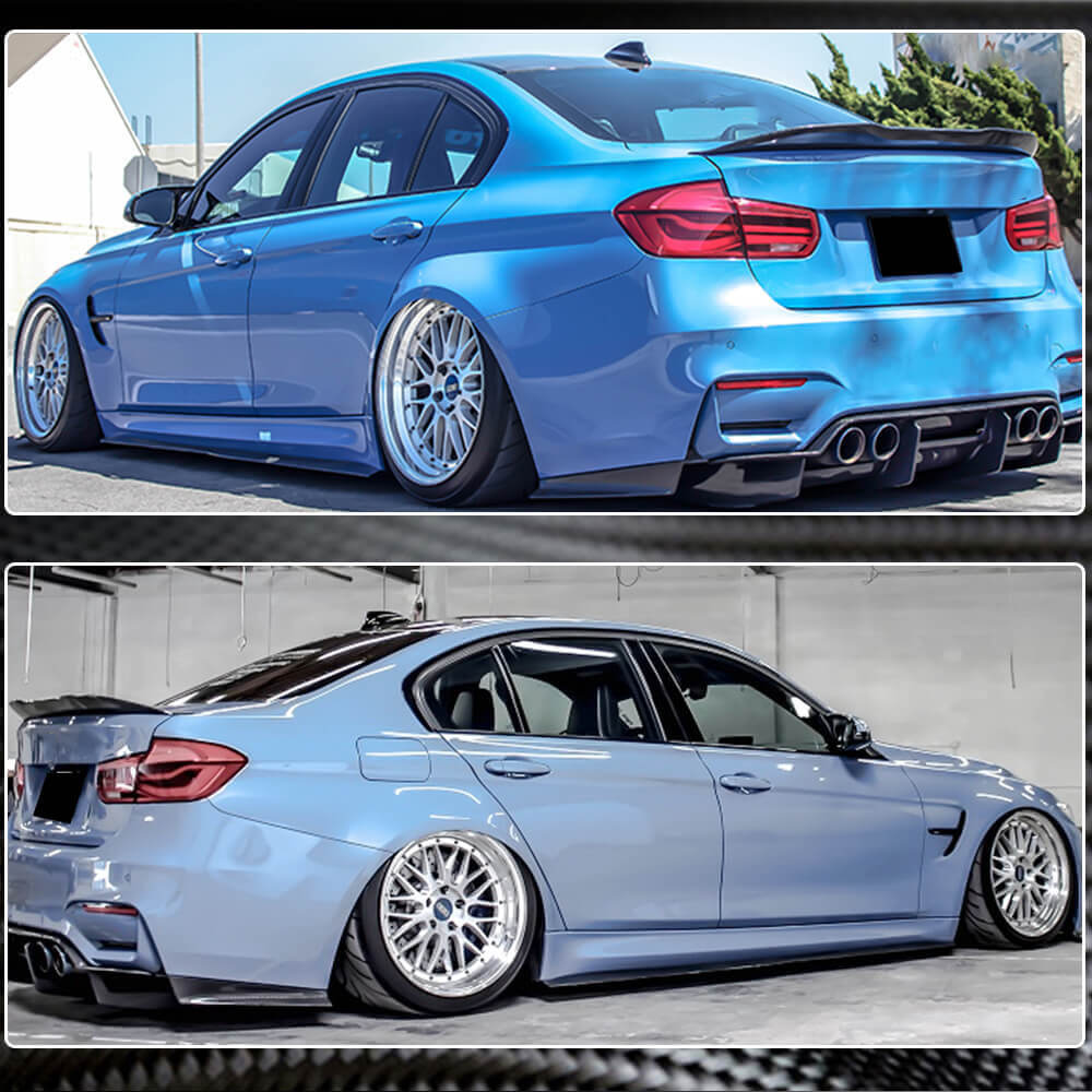 Side Skirts Carbon Fiber V2 (for F80) for BMW 3 series F-30/31/34 2012-2019 - image 3