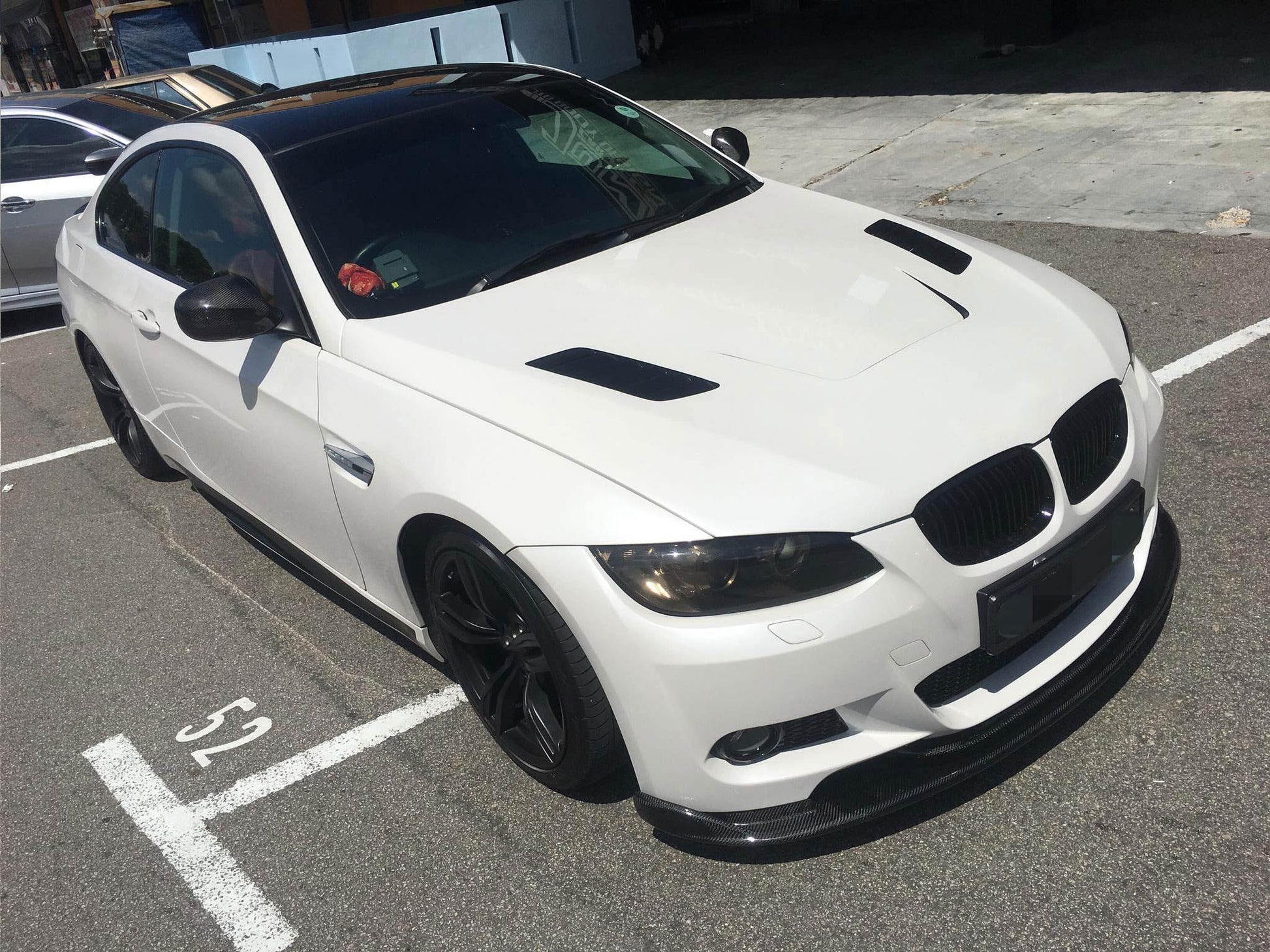 Front Bumper Lip Carbon Fiber V4 (for M3) for BMW 3 series E-90/91/92/93 2005-2011 - image 3