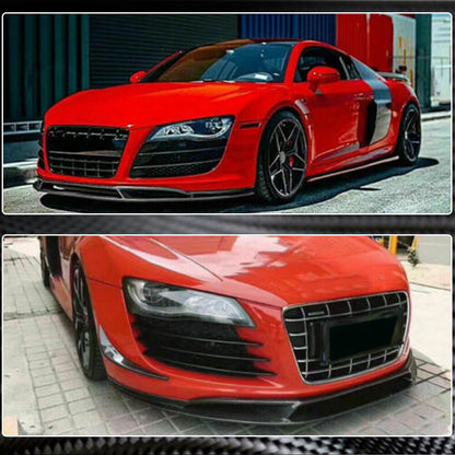 Front Bumper Lip Carbon Fiber V2 for Audi R8 2006-2015 - image 3