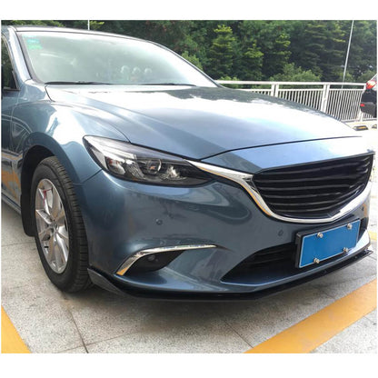 Lip V2 front bumper cover (2017-2019, Carbon) for Mazda 6 2012-2024 - image 3