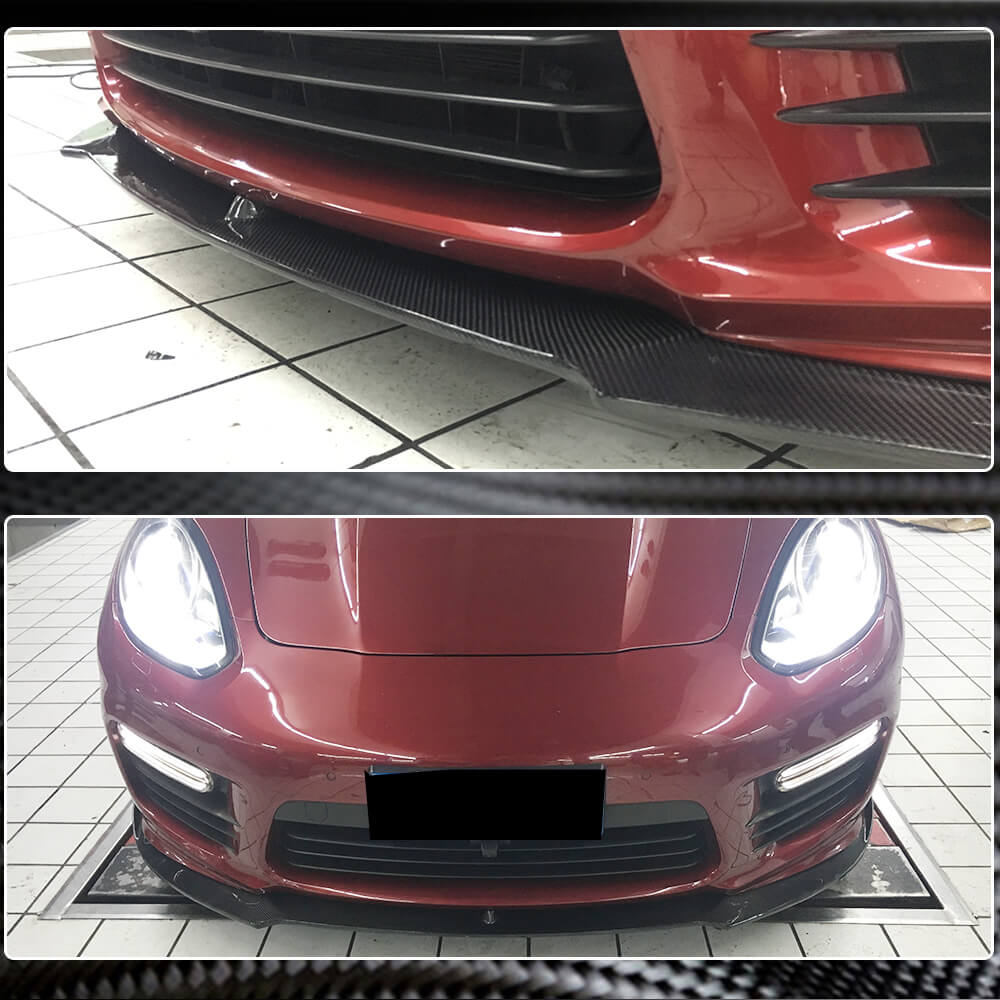 Front Bumper Lip V1 (for Turbo/Turbo S/GTS) for Porsche Panamera 2009-2016 - image 3