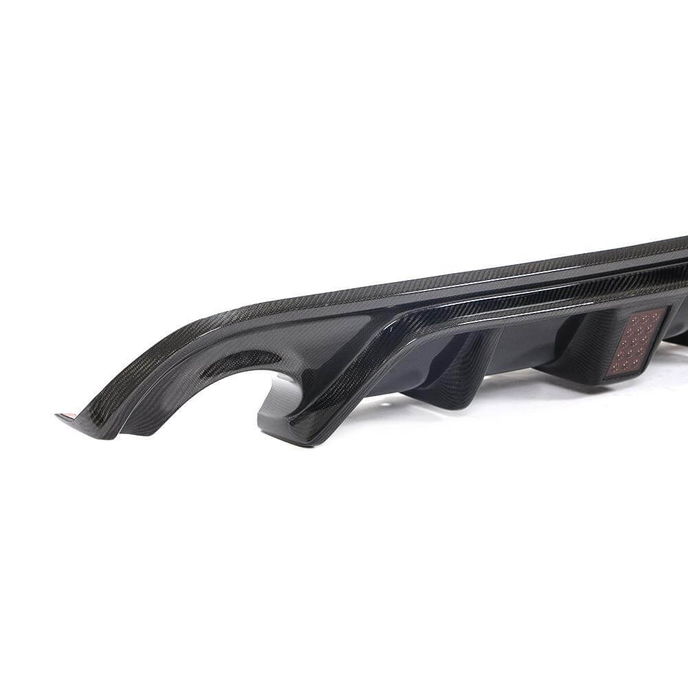 Rear Bumper Diffuser V4 (for Q50 Base/Sport 2014-2017, Carbon) for Infiniti Q50/Q60 2013-2024 - image 3