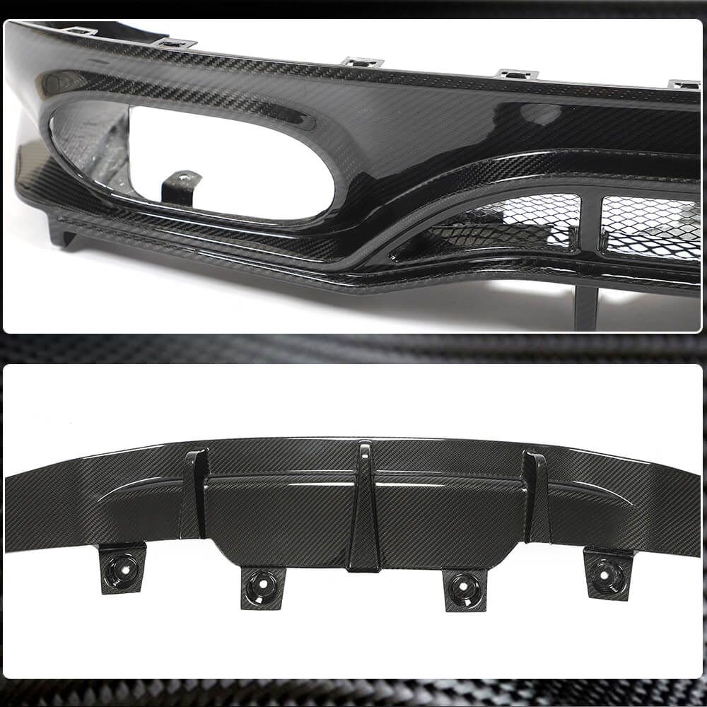 Rear bumper diffuser (for GT43/GT50/GT53 2018-2022, Carbon) for Mercedes AMG GT 4 X290 - image 3