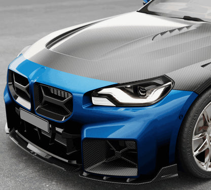 Grille Kidney Inserts (for G87, Carbon) for BMW 2 Series G42 2021- - image 3