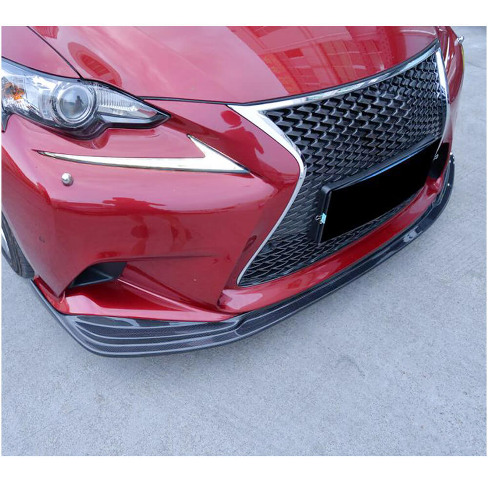 Front Bumper Lip Spoiler (for F-Sport 2013-2016, Carbon) for Lexus IS 2013- - image 3