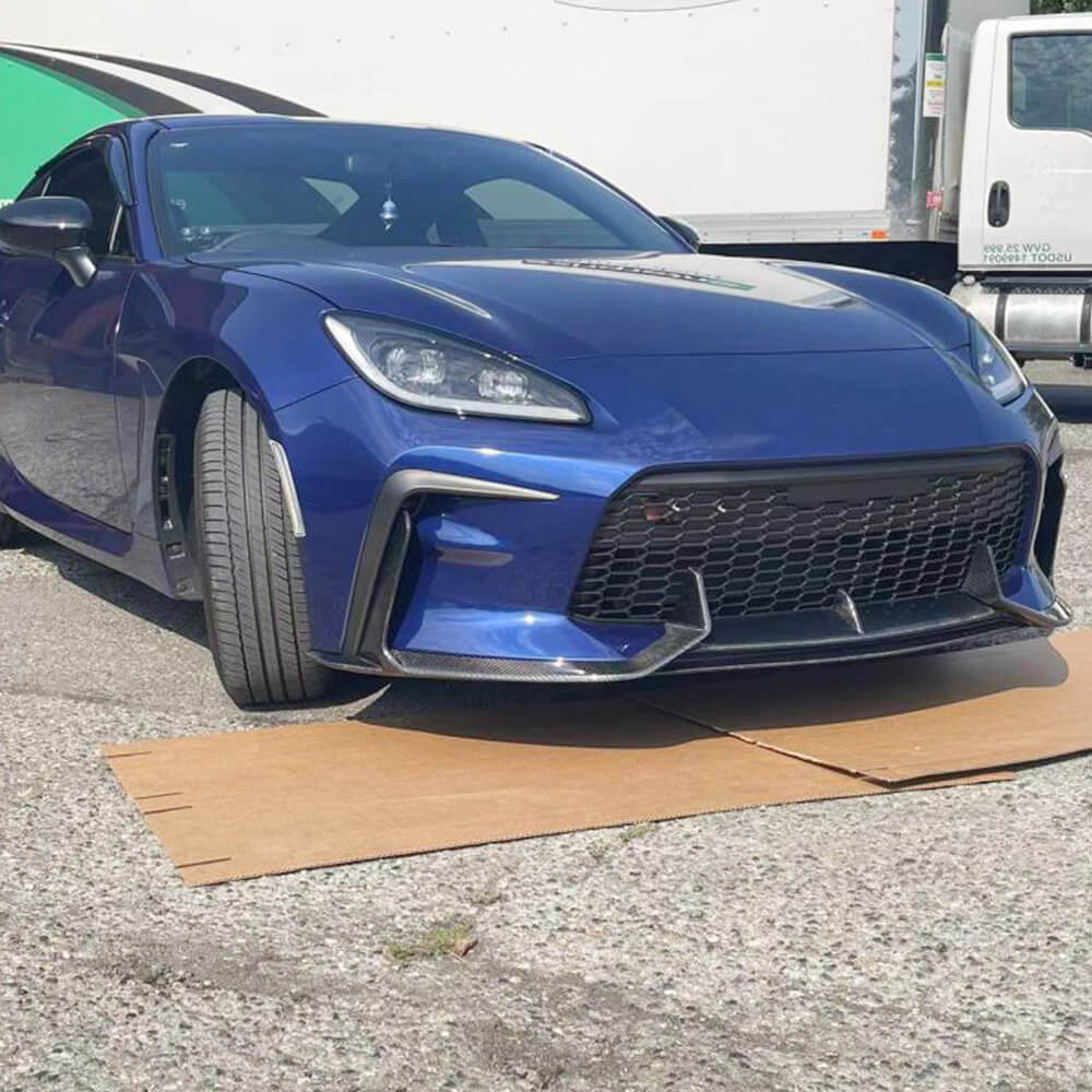 Front Bumper Lip V2 Overlay (2021-2023, Carbon) for Subaru BRZ 2021- - image 3