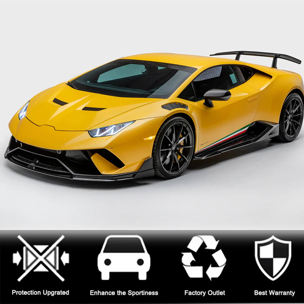 Front Bumper Lip V2 (Carbon) for Lamborghini Huracan 2014- - image 3