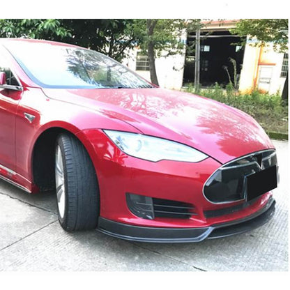 Front Bumper Lip V2 (2012-2016, Carbon) for Tesla Model S 2012– - image 3