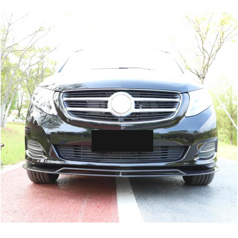 Front Bumper Lip Spoiler (2014-2019, Carbon) for Mercedes Vito/V-class W447 2014- - image 3