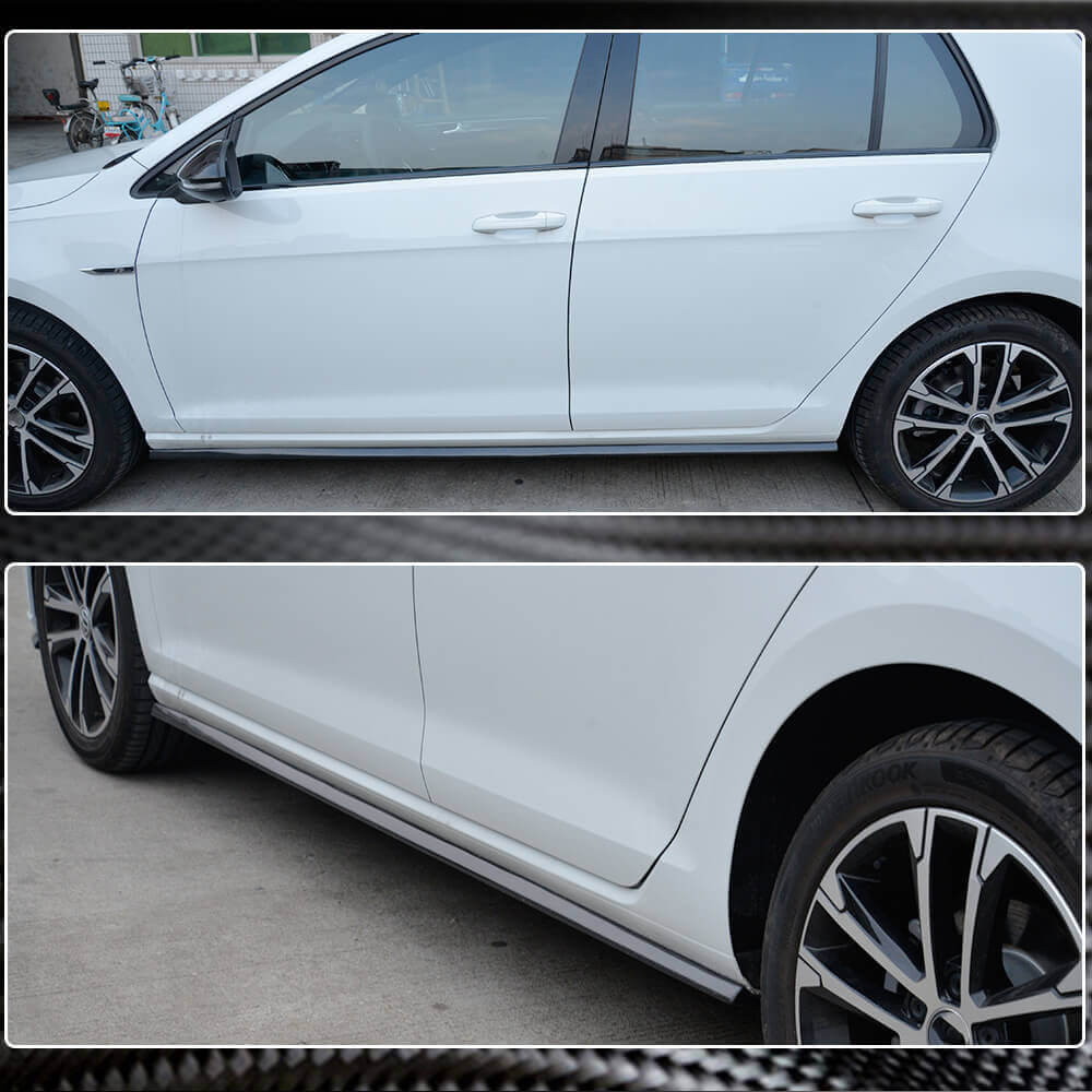 Side Skirts (for R/R-Line 2017-2020, Carbon) for Volkswagen Golf 7/E-Golf 2012-2020 - image 3