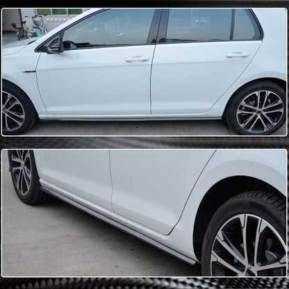 Side Skirts (for R/R-Line 2017-2020, Carbon) for Volkswagen Golf 7/E-Golf 2012-2020 - image 3