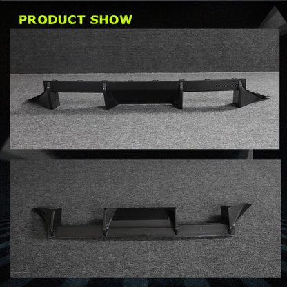 Rear Bumper Diffuser Dry Carbon Fiber V4 (G87) for BMW 2 Series G42 2021- - image 3
