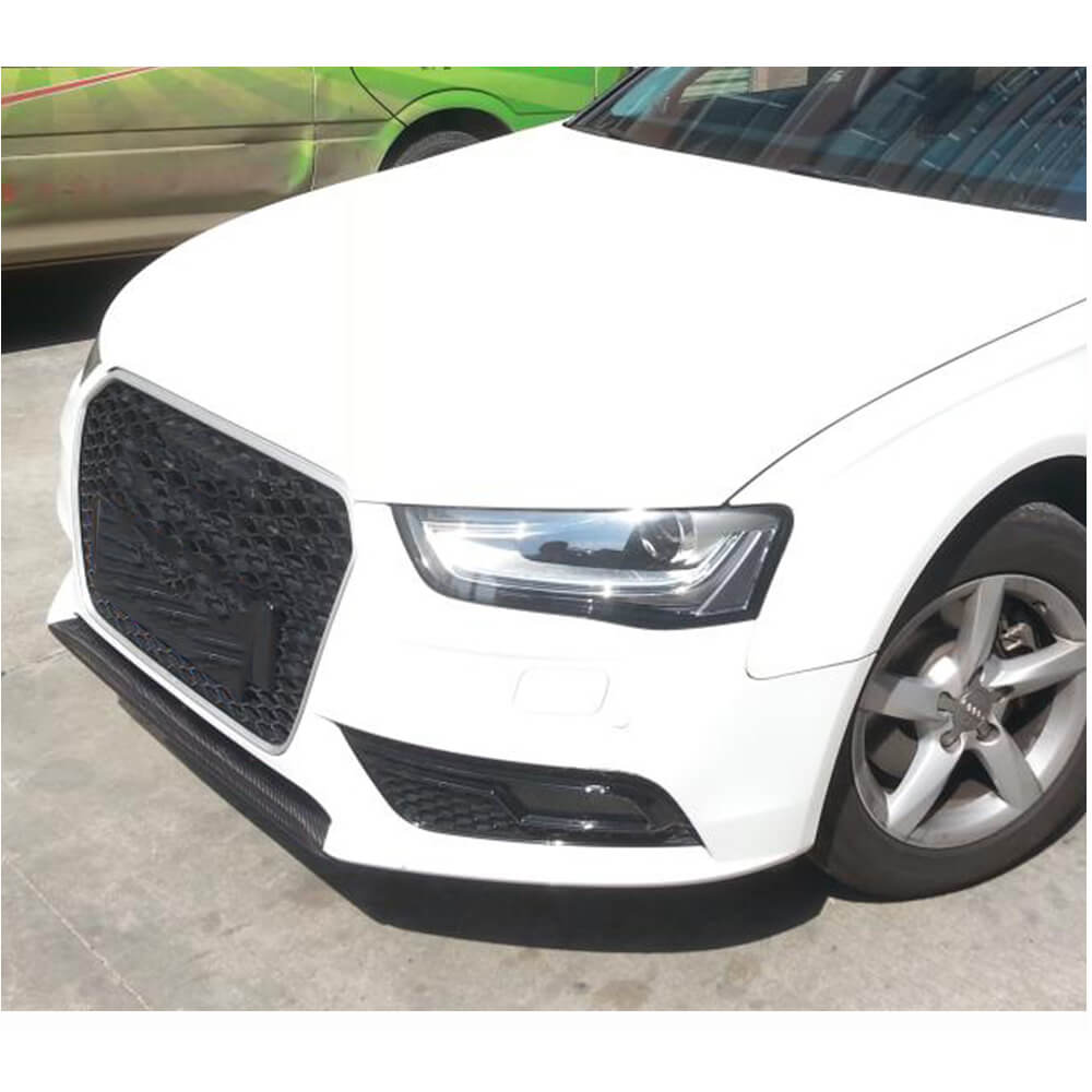 Front bumper lip (for Base 2011-2015, Carbon) for Audi A4 B8 2007-2015 - image 3