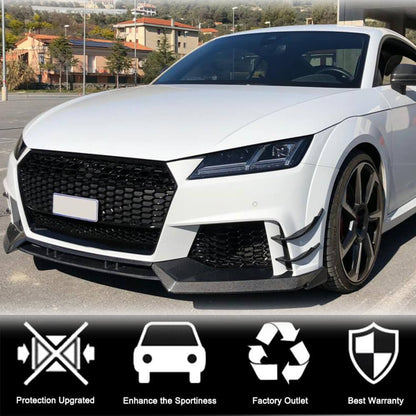 Front bumper lip (for RS, 2016-2019, Carbon) for Audi TT 2014-2023 - image 3