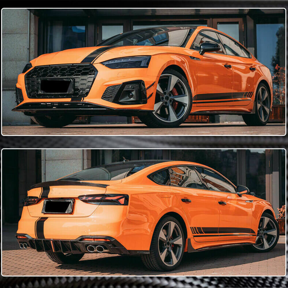 Side Skirts 2021-2025 V1 (for Sportback, Carbon) for Audi A5 2016-2025 - image 3