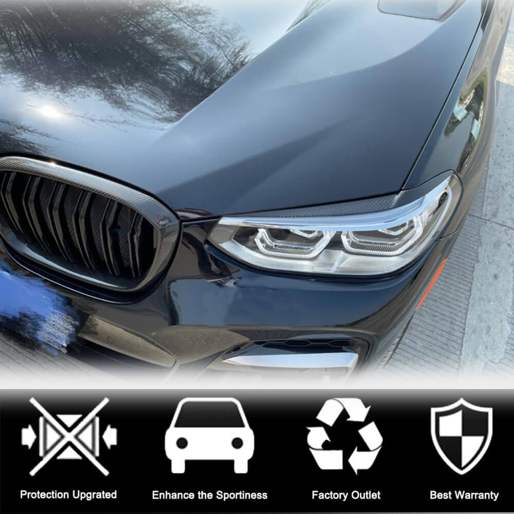 Headlight Eyelids (2018-2021, Carbon) for BMW X3 G01 2018- - image 3