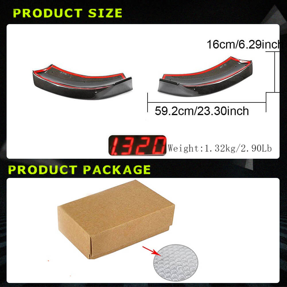 Front Bumper Flap Covers (for V Class 2014-2019, Carbon) for Mercedes Vito/V-class W447 2014- - image 3