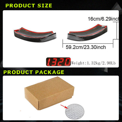 Front Bumper Flap Covers (for V Class 2014-2019, Carbon) for Mercedes Vito/V-class W447 2014- - image 3