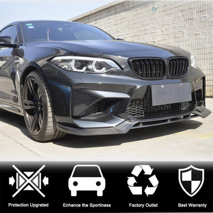 Front Lip V2 for F87 M2, Carbon for BMW 2 Series F22/F23 2014-2021 - image 3