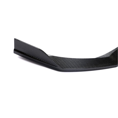 Front Bumper Lip Spoiler (for Base 2016-2020, Carbon) for Mercedes SLK R172 2011-2016 - image 3
