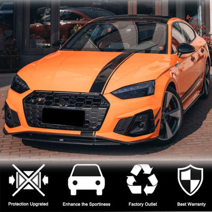 Front bumper lip V1 (for S-Line 2021-2025, Carbon) for Audi A5 2016-2025 - image 3