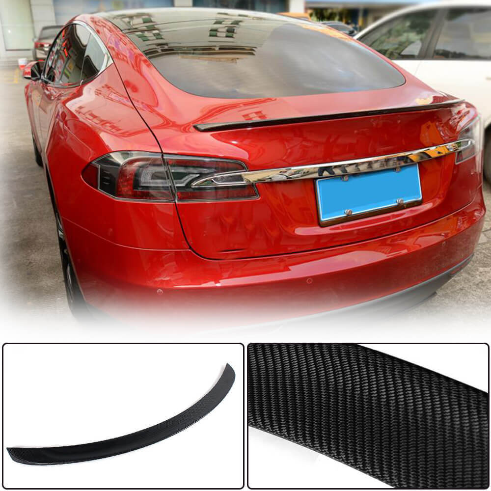 Rear Trunk Spoiler Boot Wing Lip V3 (2012-2022) for Tesla Model S - image 3