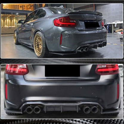 Rear Bumper Diffuser Carbon Fiber V3 (for F87) for BMW 2 Series F22/23 2014-2021 - image 3