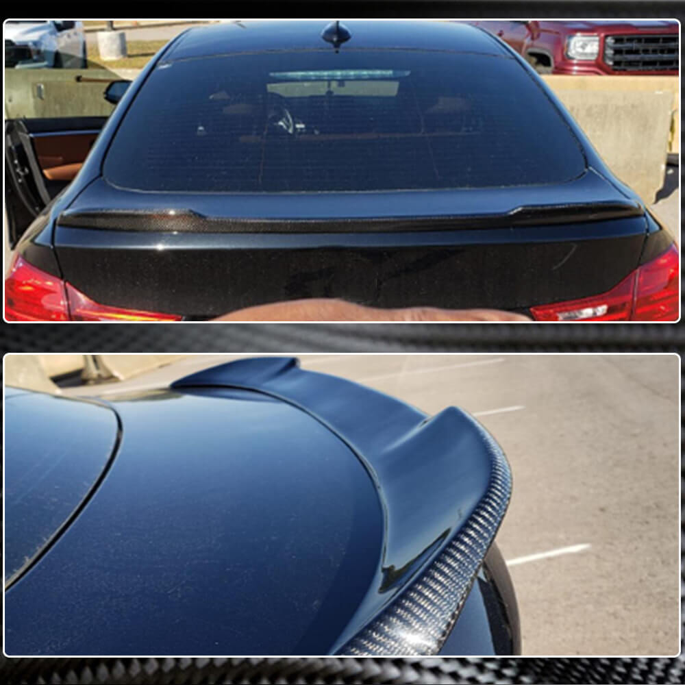 Rear Trunk Spoiler Carbon Fiber V3 (Coupe) for BMW 4 series F-32 2012-2020 - image 3