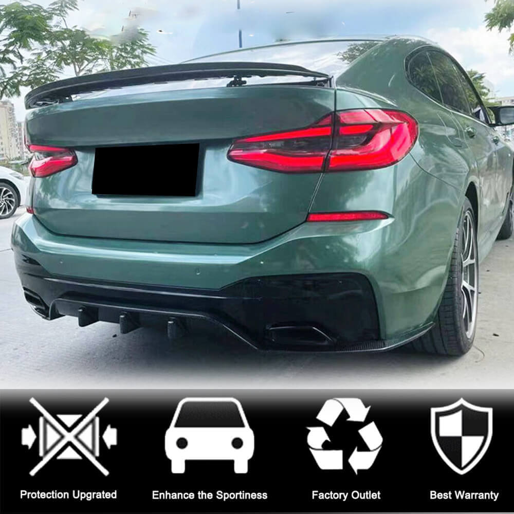 Rear Bumper Diffuser V2 (for M-Sport 2017-2020, Carbon) for BMW 6 Series G32 2017- - image 3