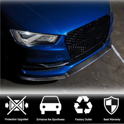 Front Bumper Lip V1 for S-Line SD 2012-2016, Carbon for Audi A3 2012-2020 - image 3
