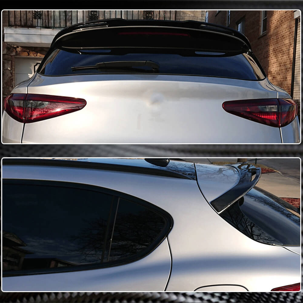 Spoiler V4 (2017-2023, Carbon) for Alfa Romeo Stelvio - image 3