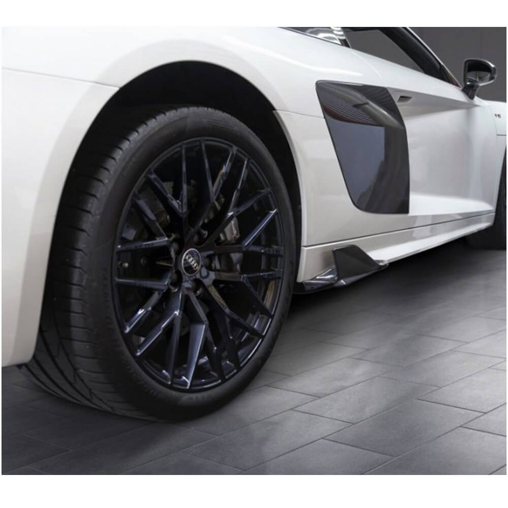 Side Skirts Splitters Carbon Fiber V2 for Audi R8 2015- - image 3