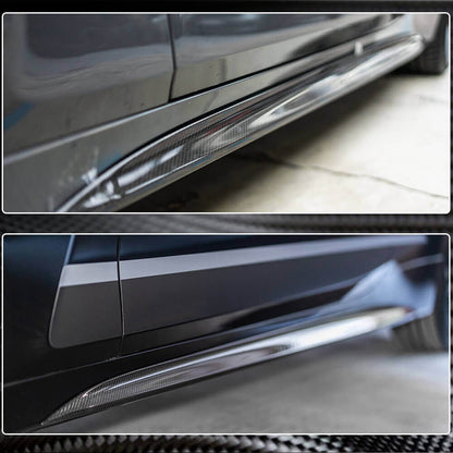 Side Skirt Extensions V2 (for G22/G23 M-Sport, Carbon) for BMW 4 Series G22/23/26 2020- - image 3