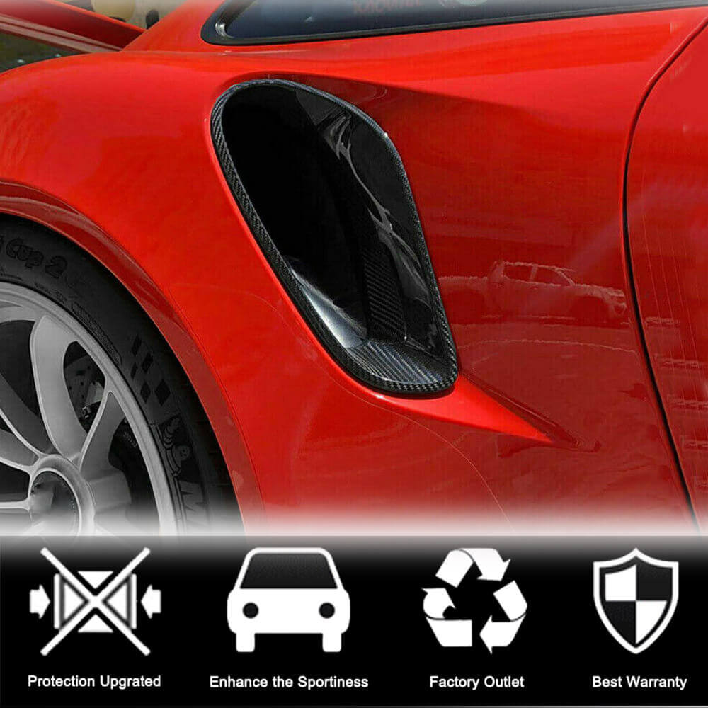 Carbon Rear Fender Covers (for Turbo S 2014-2016) for Porsche 911 2012-2018 - image 3