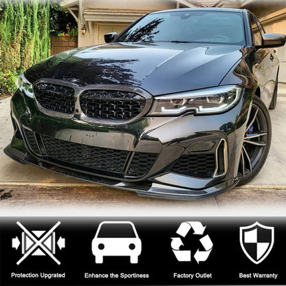 Front Bumper Lip V7 for M-Sport 2018-2022 Carbon for BMW 3 Series G20/G21 2018- - image 3