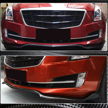 Front Bumper Lip Spoiler (for Base, Carbon) for Cadillac ATS 2012-2019 - image 3