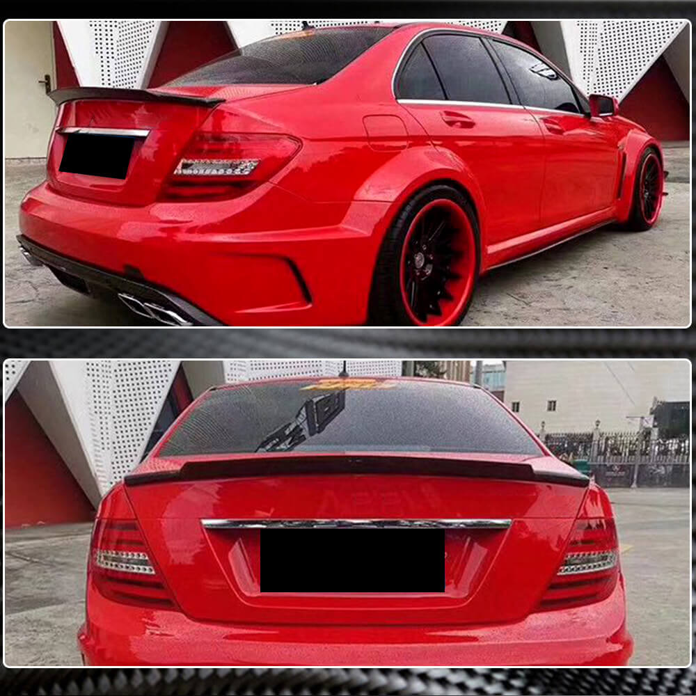 Spoiler SD V3 (Carbon) for Mercedes C-class W204 2007-2015 - image 3