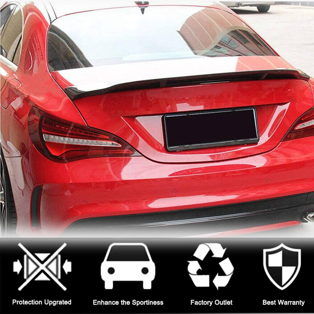 Spoiler V4 (SD, Carbon) for Mercedes CLA C117 2013-2019 - image 3