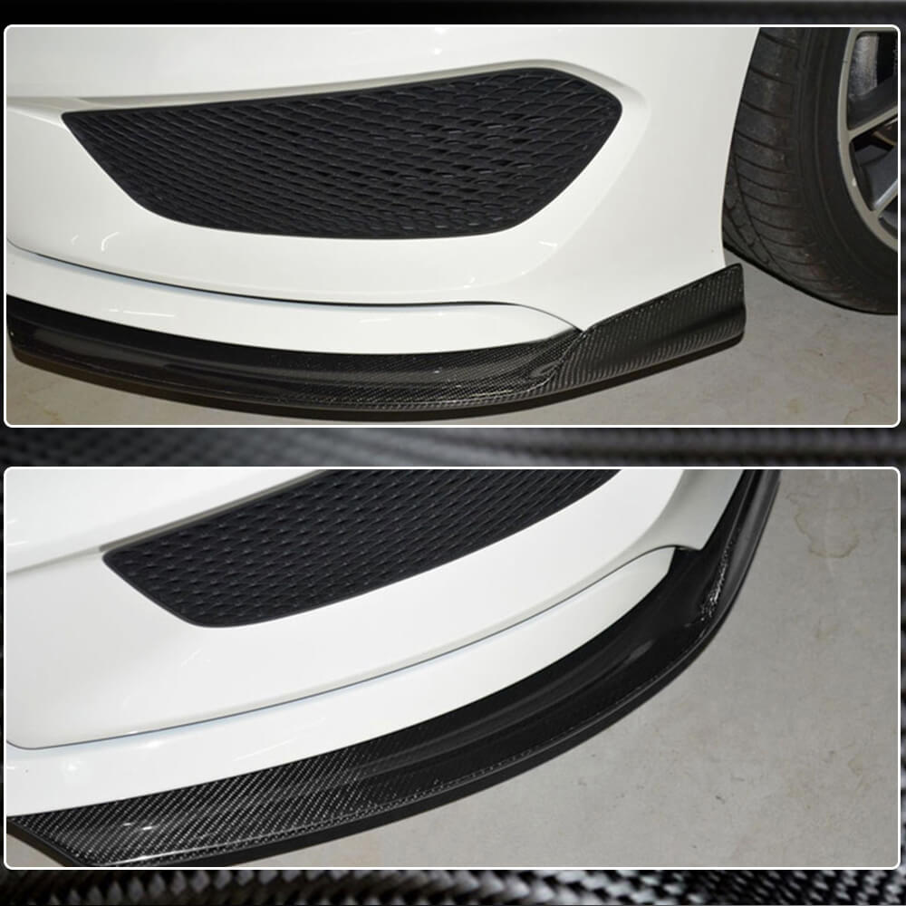 Carbon Front Bumper Covers (for Base SD 2013-2016) for Mercedes CLA C117 2013-2019 - image 3