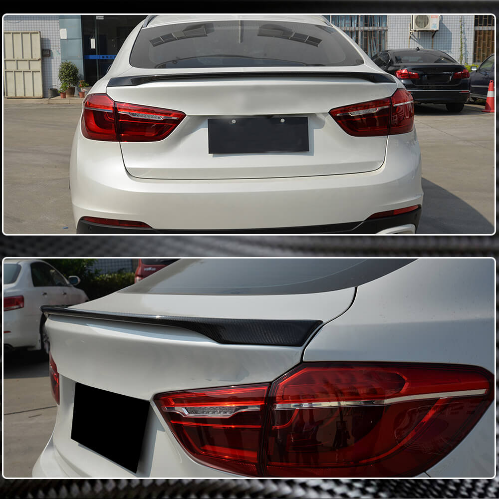 Trunk Lid Spoiler Carbon V3 for BMW X6 F16 2014-2019 - image 3