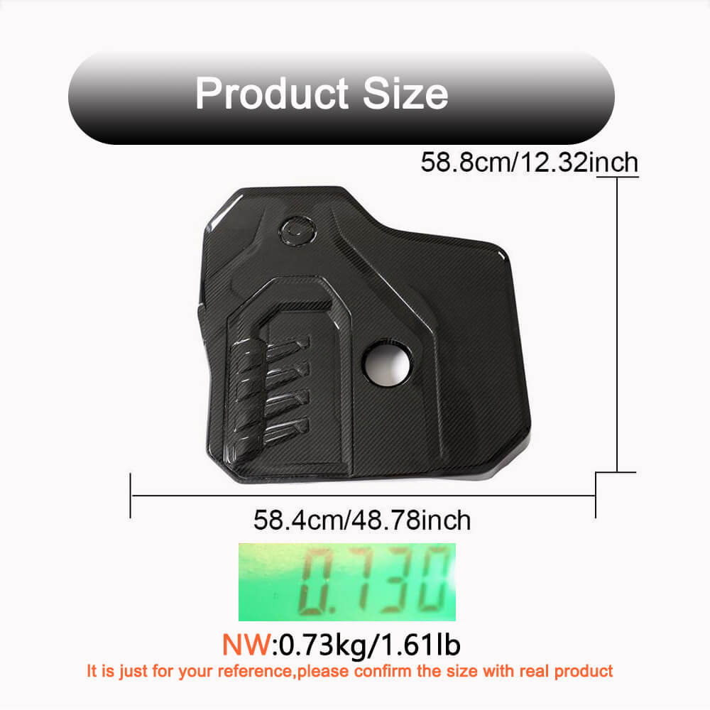 Front Engine Bonnet Hood Cover Dry Carbon Fiber (2021-2023) for BMW 6 series G32 2017- - image 3